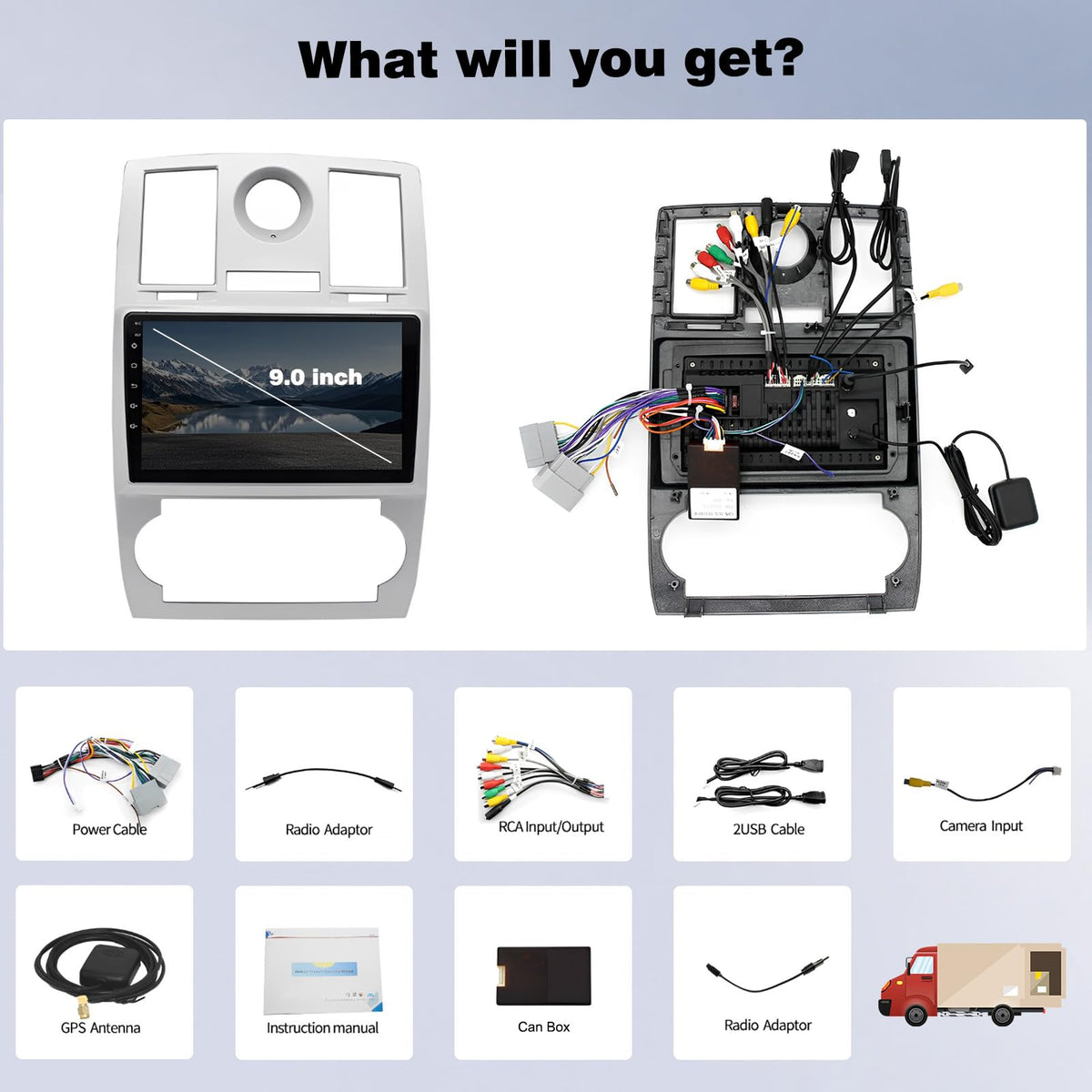 4Core+64G Android Car Radio for Chrysler 300C 2004-2011 Carplay