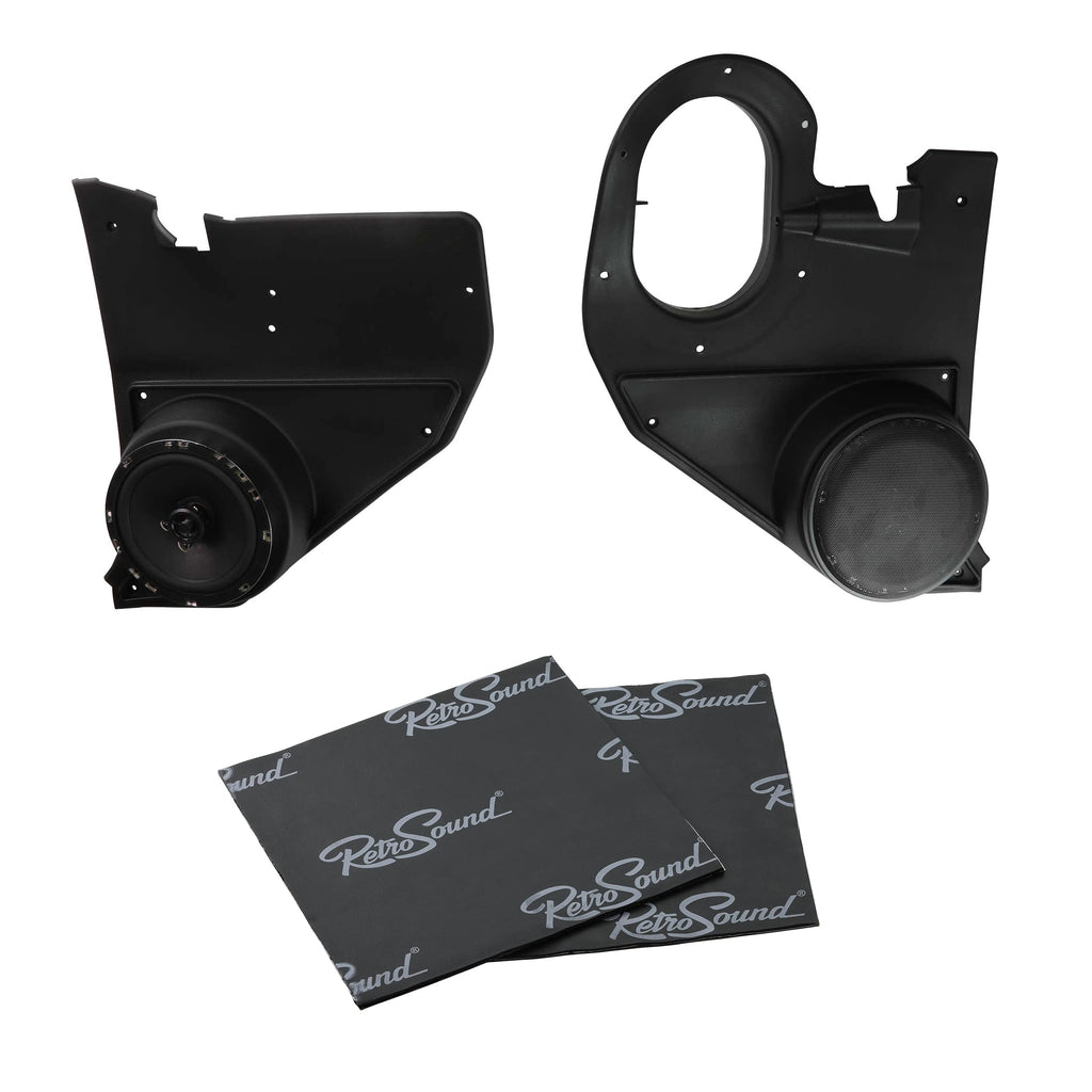 RetroSound Retro Manufacturing Kick Panels with Deluxe Speakers and Sound Dampening KPC597385-652-M