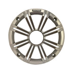 KICKER Black Dual Wakeboard Tower System with 2 Pair (Qty 4) of Silver 6.5" 195 Watt Max Power Marine OEM Replacement Coaxial Boat Audio Speakers