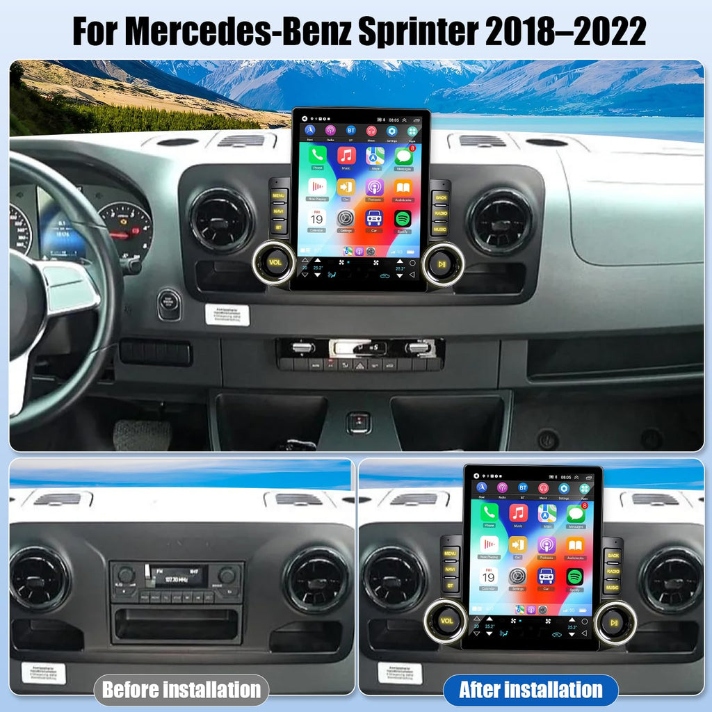 Android Car Radio for Mercedes-Benz Sprinter 2018–2022 Upgrade 9.7" Stereo