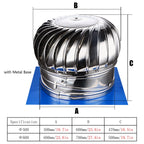 All Weather Steel Internally Braced Wind Turbines Ventilator