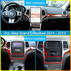 14.4 Inch Qualcomm Android 11 Car Radio for Jeep Grand Cherokee 2011-2013 Stereo Replace Tesla Style IPS Touch Screen Android Auto GPS Navigation Head Unit Multimedia Player