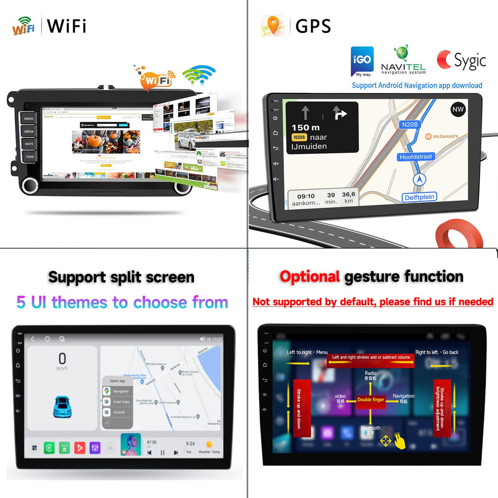 13 Car Radio Stereo for Mazda CX-5 CX5 2017-2020 - 9" IPS Touch Screen, Upgrade Dash Kit with CarPlay & Android Auto, GPS Navigation, Bluetooth 5.0, WiFi, SWC, 5G, DSP