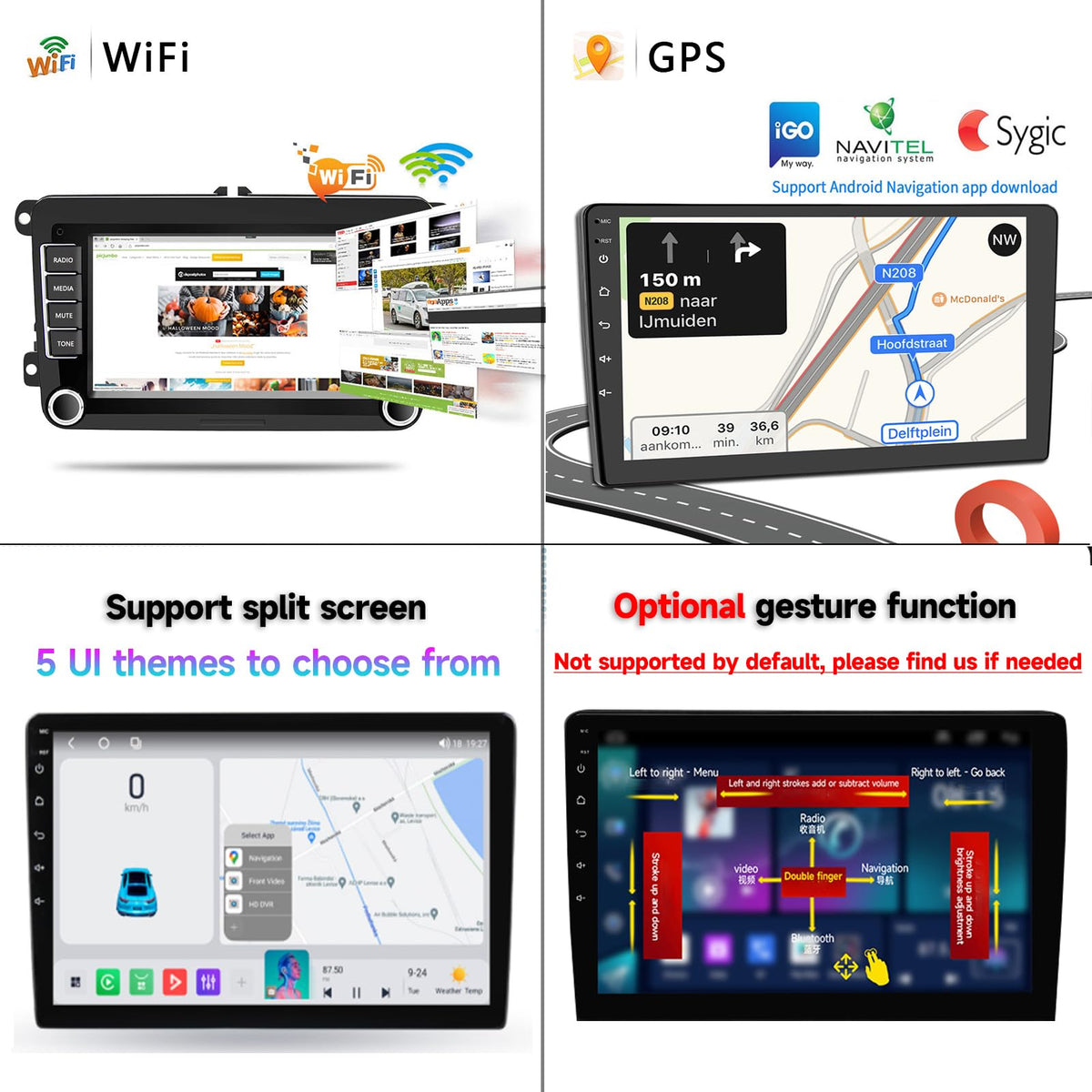 13 Car Radio Stereo for Mazda CX-5 CX5 2017-2020 - 9" IPS Touch Screen, Upgrade Dash Kit with CarPlay & Android Auto, GPS Navigation, Bluetooth 5.0, WiFi, SWC, 5G, DSP