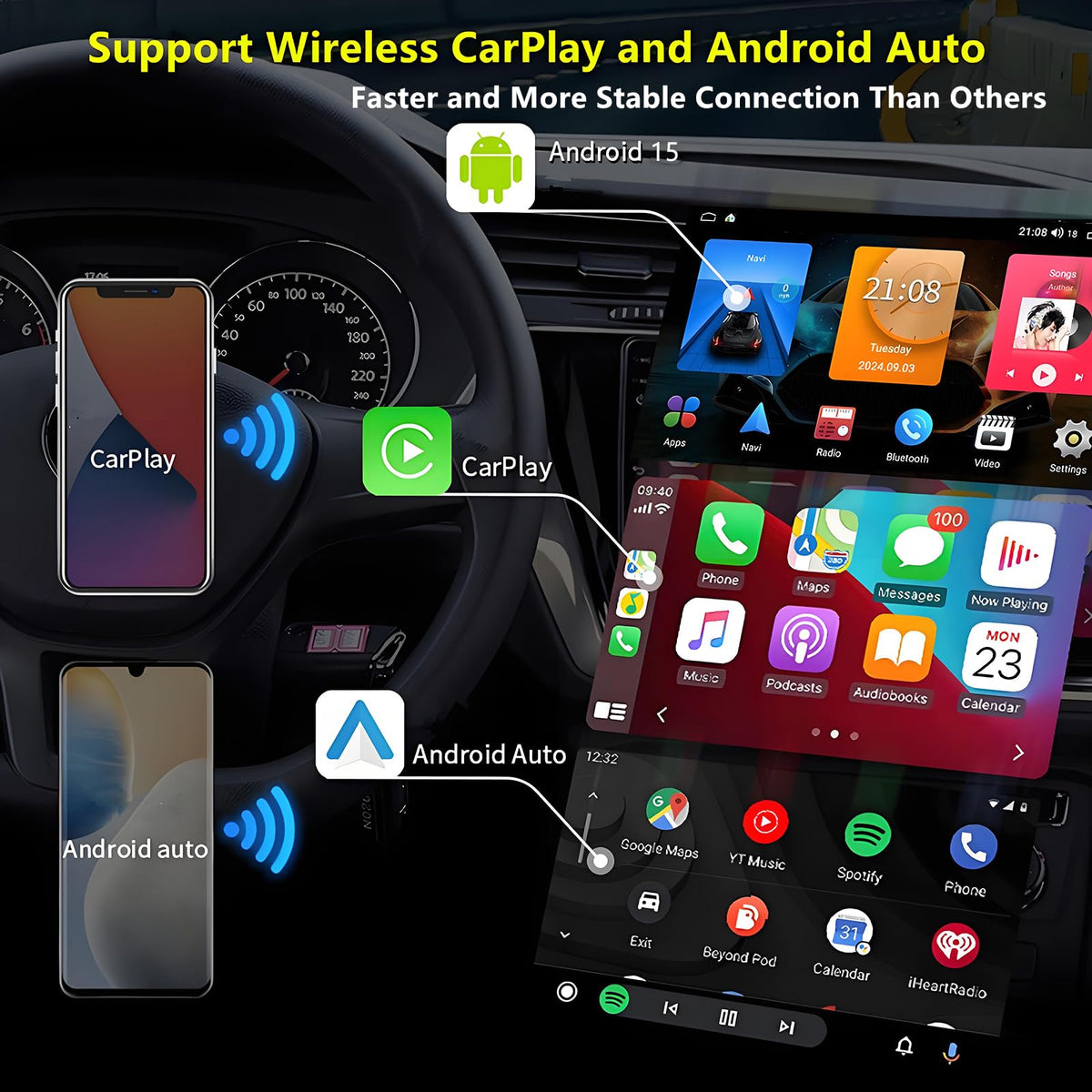 Car Radio for Ford F150 2009-2014: Octa-Core 4GB+64GB Stereo Replacement