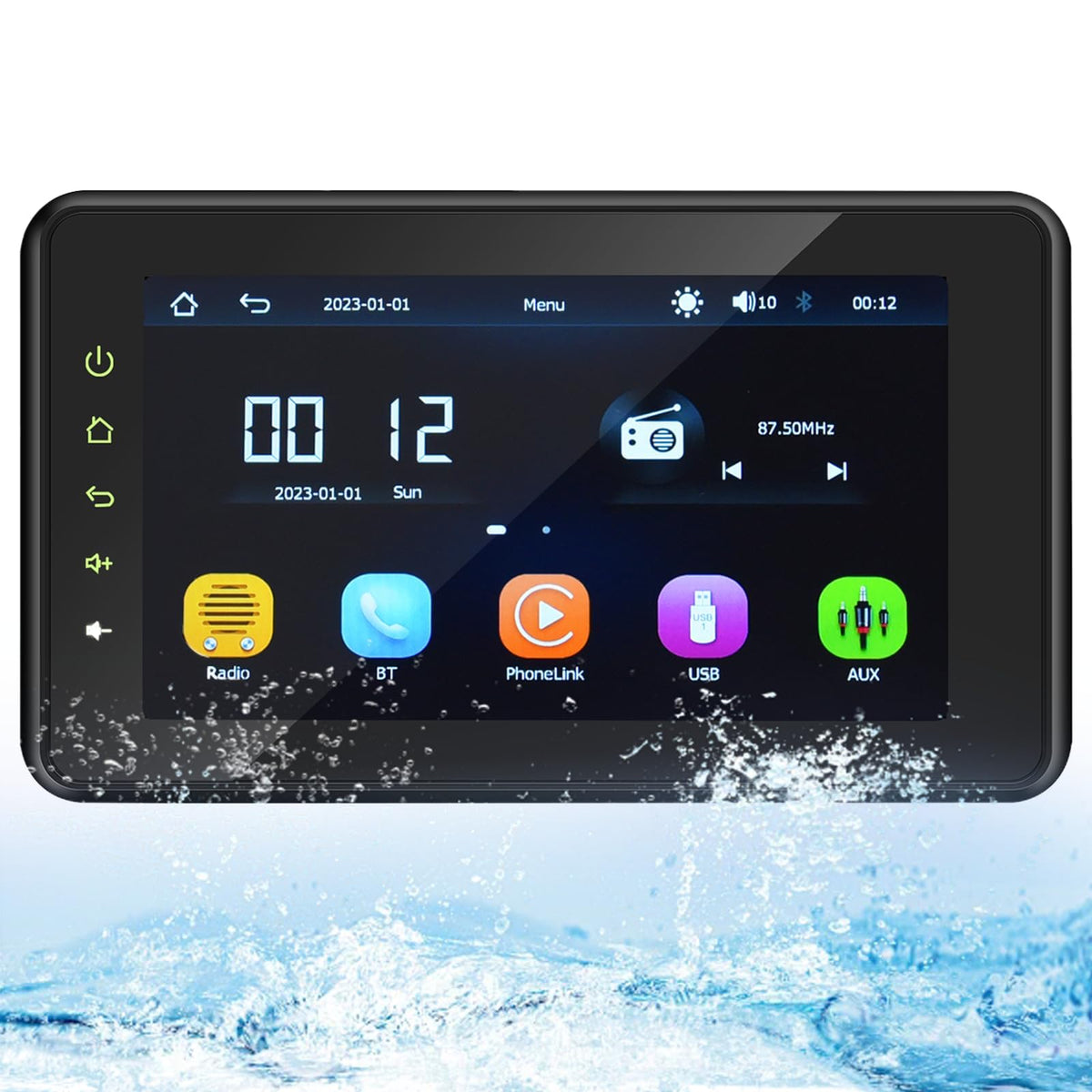 Geloo 2026 Upgraded Marine Stereo with Wireless CarPlay and Android Auto