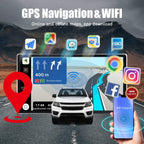 Kunfine Tesla Style CarPlay Android Auto Navigation Stereo GPS Radio Reverse 9.7" IPS Touchscreen Headunit Tablet Media Player for Hyundai Ix45 Santa Fe 12-17（Basic）, if Applicable Octa Core 6G+128G