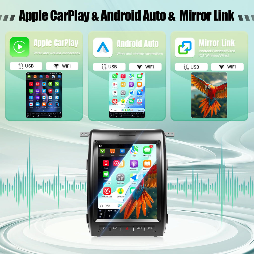 12.1 inches 8 Core Car Radio for Ford F150 2013 2014 (4+64G)