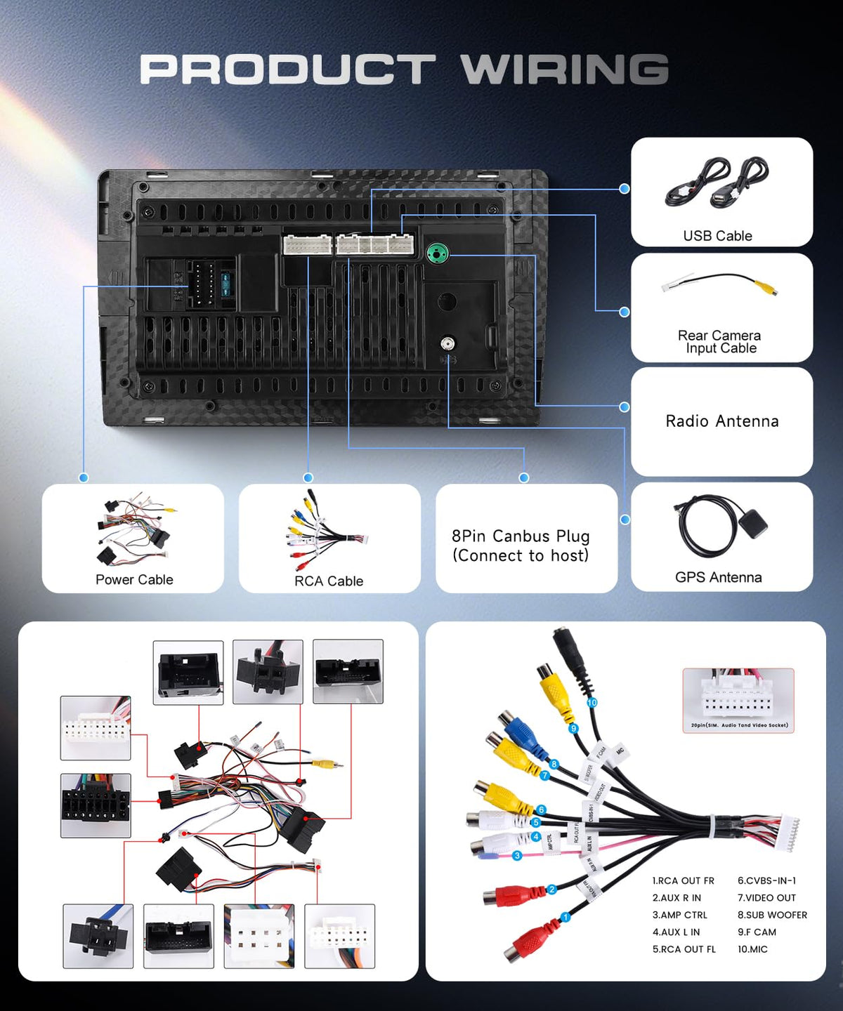 4G+64G Android 15 Car Stereo for for Ford Ranger F250 2012-2015