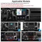 13.1 Inch Car Stereo Radio for Dodge Ram 1500 2500 3500 2013-2018 Manual AC