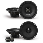 Alpine DM-65-G Coaxial and DM-65C-G Component 6.5-Inch Speakers with Grille Bundle