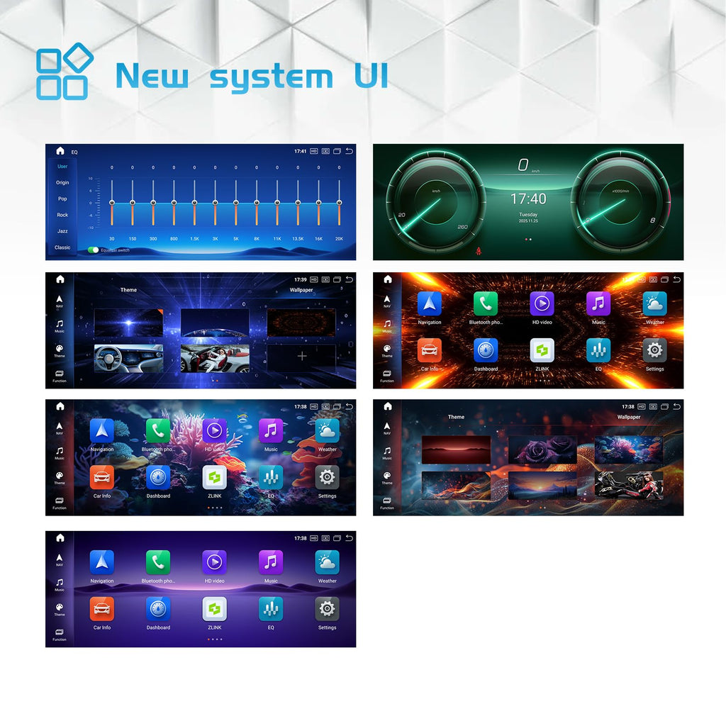 Dual 12.3 inch Triple Screen Display Radio for Mercedes W221 2006-2013