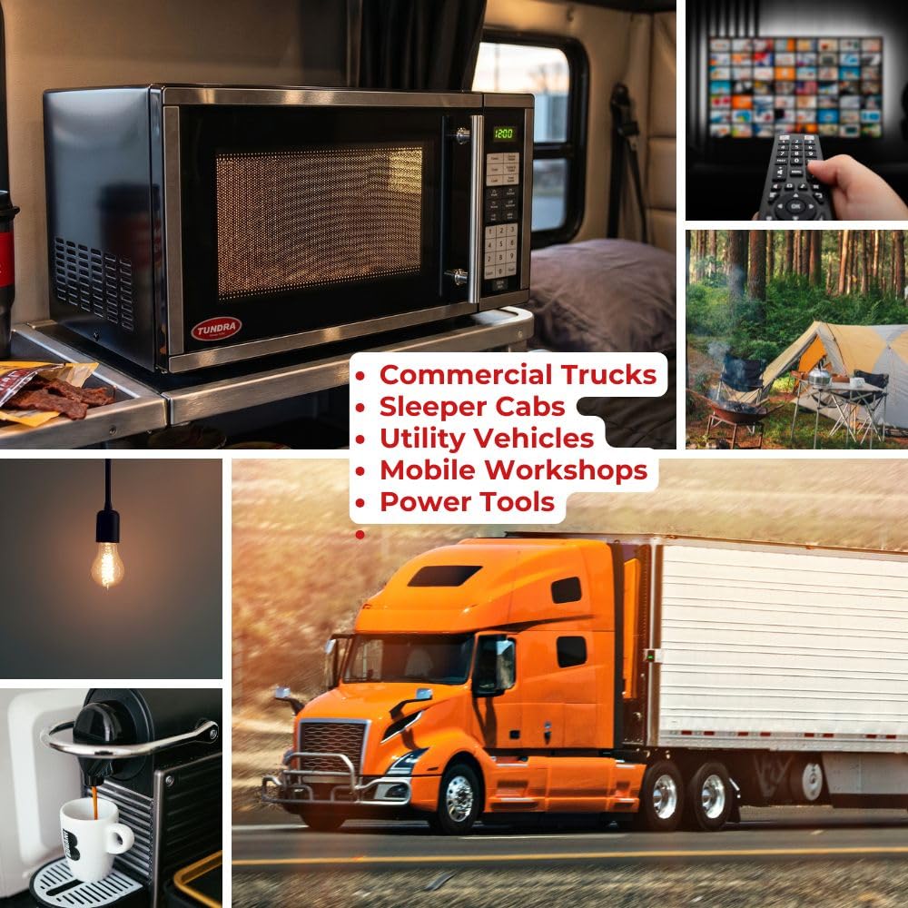 Tundra M Series - Truck Power Inverter - Modified Sine Wave 2500W / 12 Volts DC to 120 Volts AC - M2500