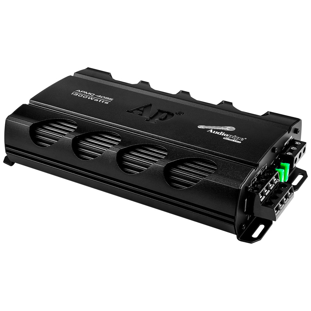 Audiopipe Mini Class AB Mosfet Power Amplifier (APMQ-56125), High Performance, 5 Channel, 1800W, Compact Design, MOSFET Circuitry, Low-Pass/High-Pass Filter, Reliable Protection, Remote Bass Knob