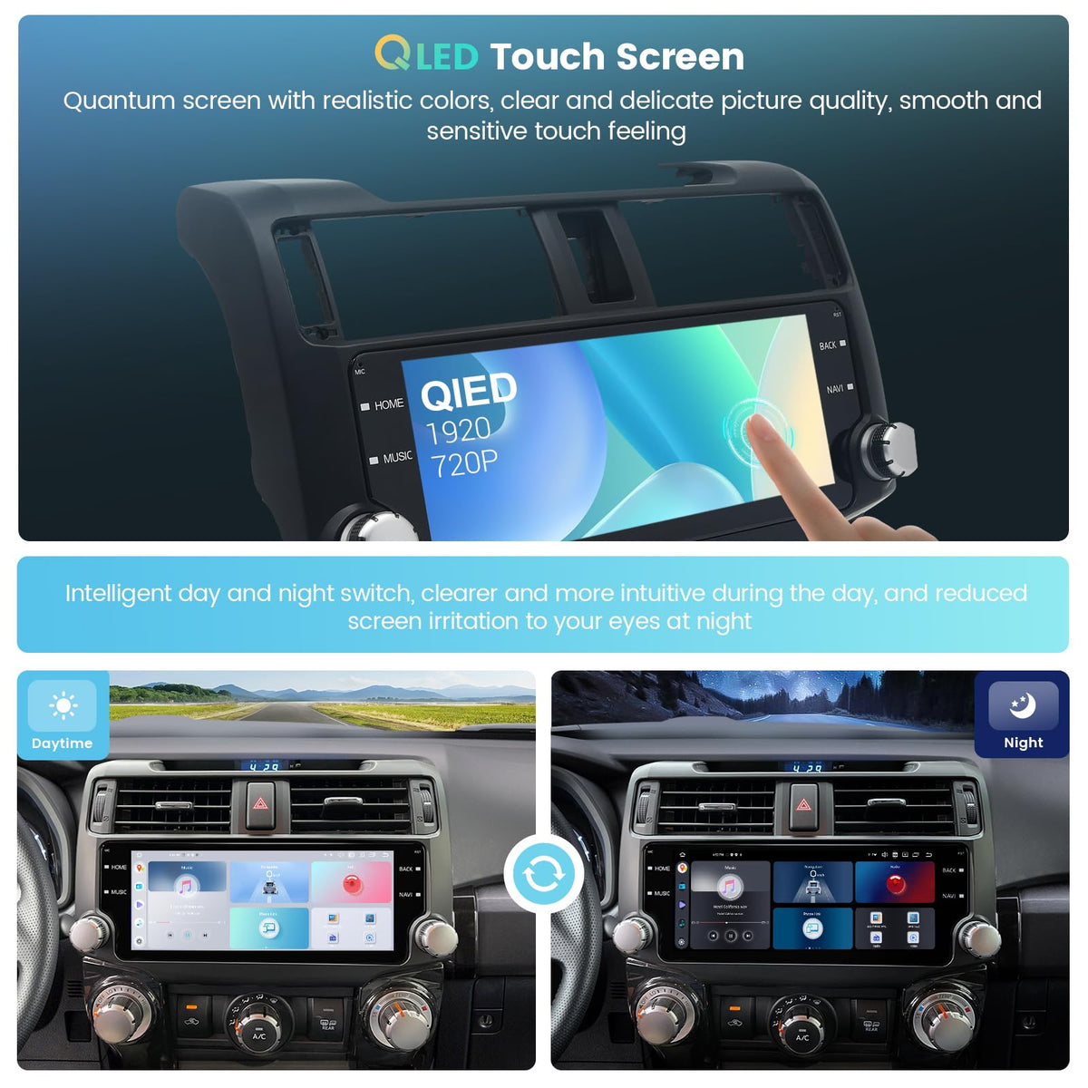 X12 10.25" Head Unit for Toyota 4Runner 2010-2023 Wireless Carplay