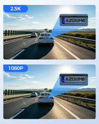 AZDOME M350 4 Channel 360 Dash Cam, 2.5K Front 1080P Rear Inside, GPS WiFi