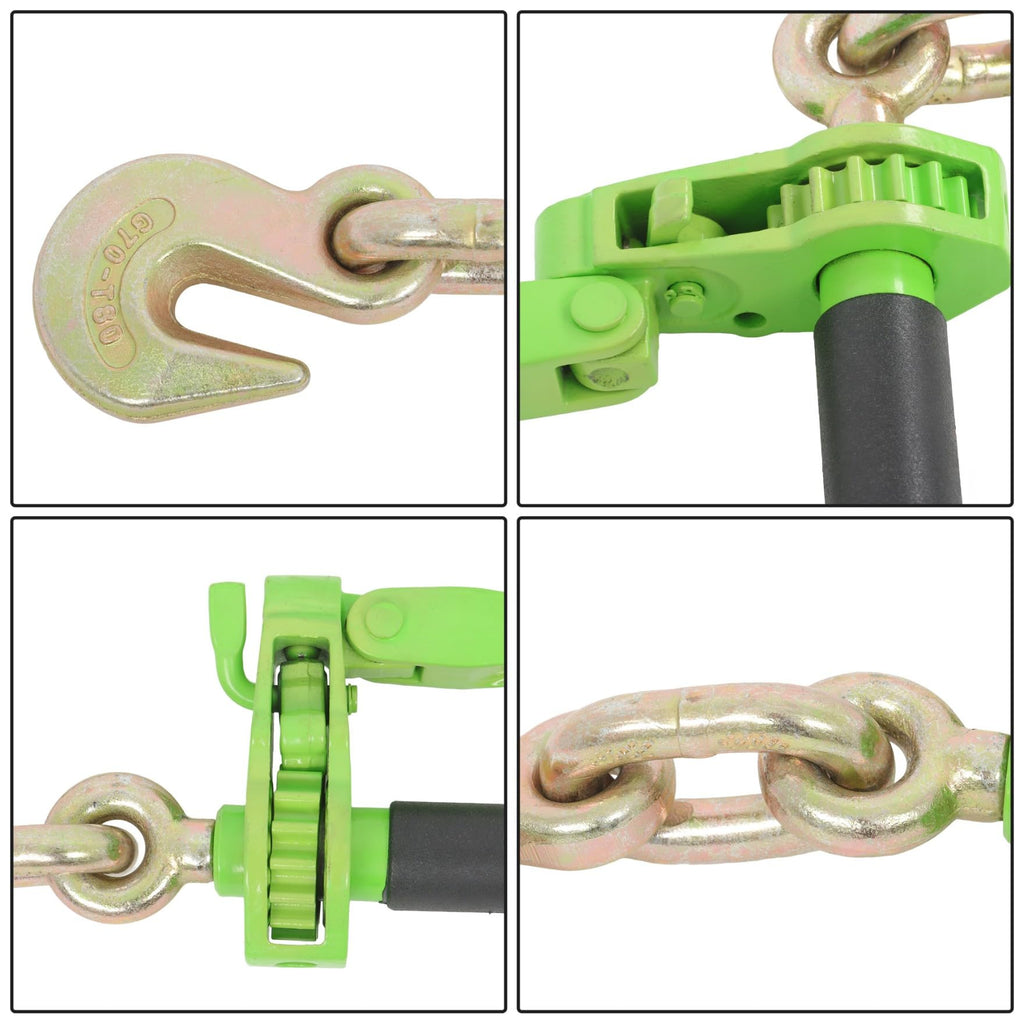 waltyotur 4PCS Foldable Chain Binder 3/8"-1/2" G70 12000lbs