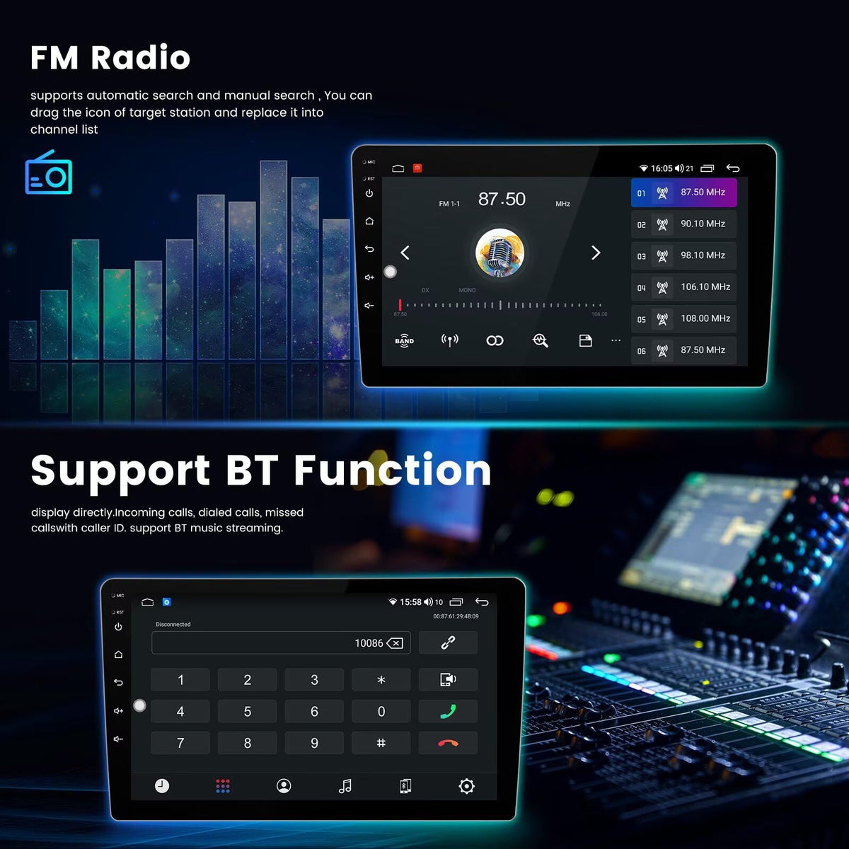 Android Car Radio for Mazda 6 III GL GJ 2012-2017 Stereo : 8Core 4+64GB 9" Touch Screen Head Unit Replacement Dash Kit GPS Navigation with Carplay & Android Auto/DSP/SWC/FM/Cooling Fan/5G WiFi