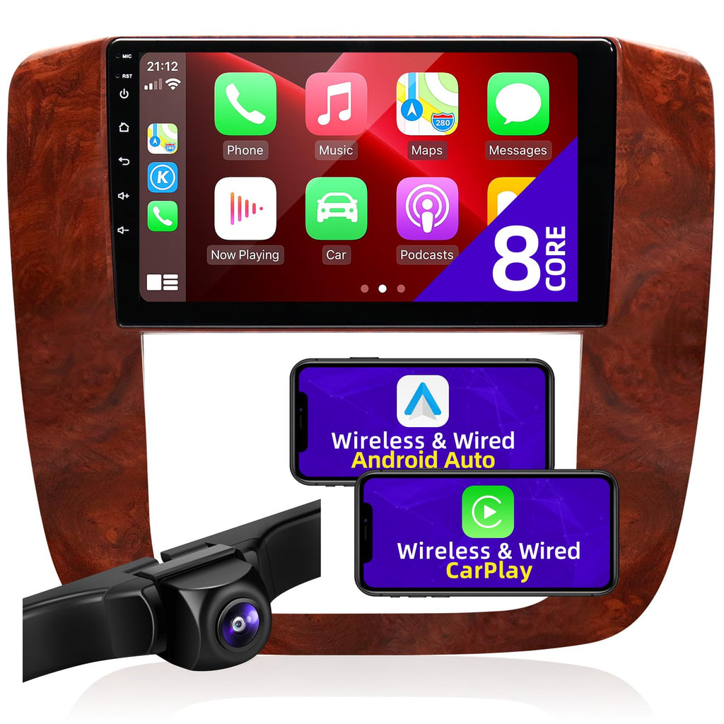 for Chevrolet Tahoe Suburban GMC Yukon 2007-2013 Radio Stereo Carplay Auto