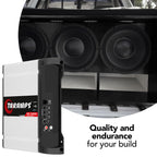 Taramps HD 3000 4 Ohms White 1 Channel Amplifier 3000 Watts RMS Digital, Crossover, Low/High Pass, Bass Boost, Gain Control, Car Audio System, Monoblock Full Range, LED Monitor Indicator, HD 3k