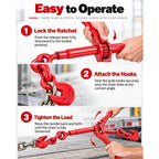 Manual Load Binder with Double Hooks for Equipment, Spec C