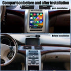 for Acura RL 2004-2012 Android 14 Radio Tesla Style 9.7-Inch IPS Touch Screen Stereo with Bluetooth 5.0 Carplay/Android Auto GPS Navigation for Car Multimedia Player with HD Rear-View Camera