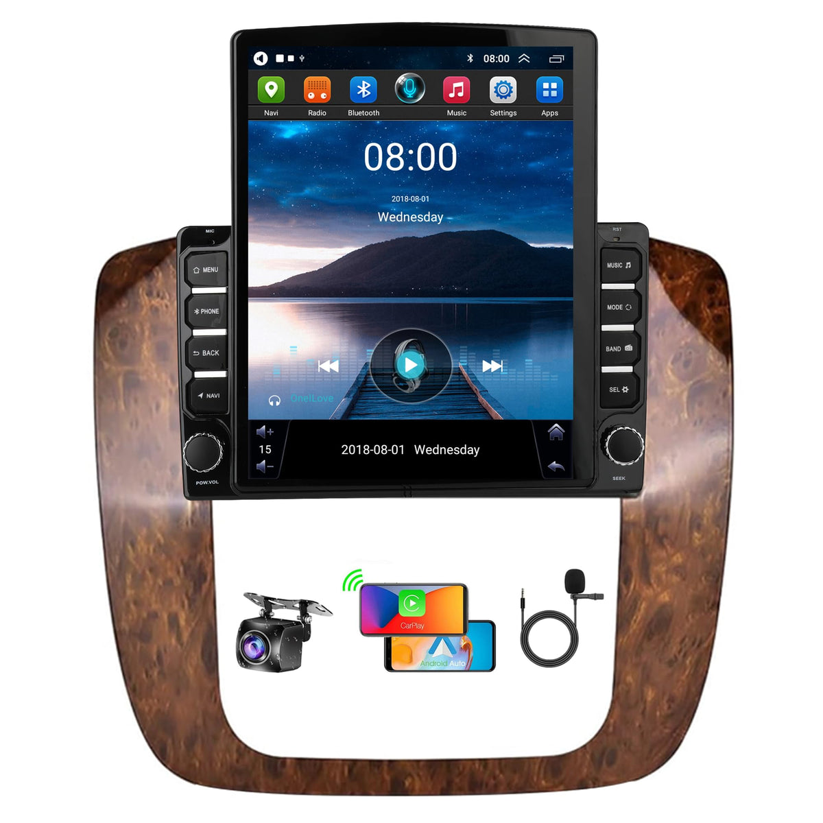 9.7" Car Stereo Radio for Chevy Avalanche 2007 2008 2009 2010 2011 2012 2013, Android 13 Touchscreen GPS Navigation Head Unit with 4+64GB ROM,Support Bluetooth,DSP, Mirror Link, SWC, Backup Camera