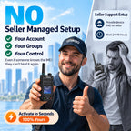 4G LTE PoC Radios Global Unlimited Range Walkie Talkies, Nationwide PTT Two Way Radios 2 Pack,