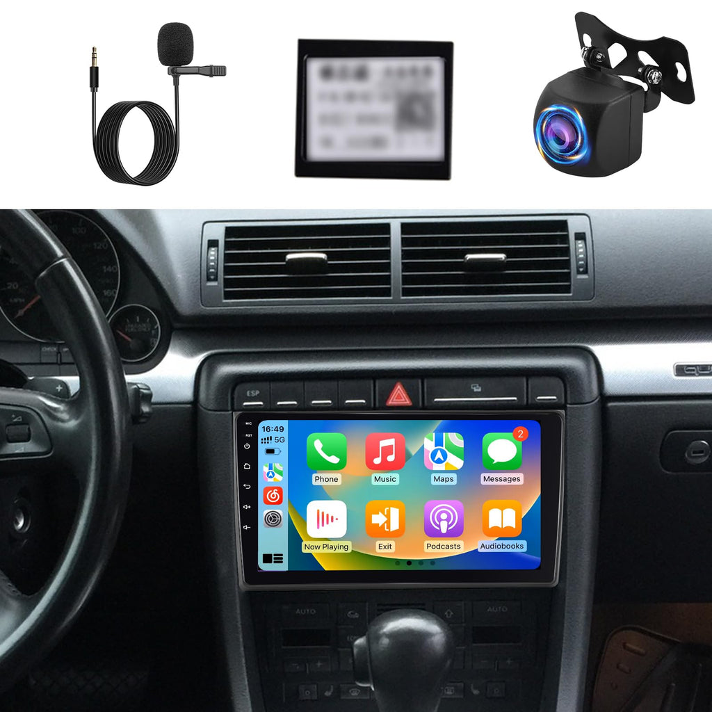 [8 Core Qualcomm 4+64G] for Audi A4 S4 RS4 2002-2008 Android Radio