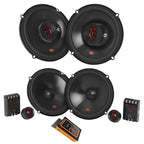JBL Stage 3637F 3-Way + Stage 3607CF Car Speakers Bundle – 660W Max Combined Power, 6.5" Coaxial & Component System with Crossovers - Full Vehicle Audio Upgrade