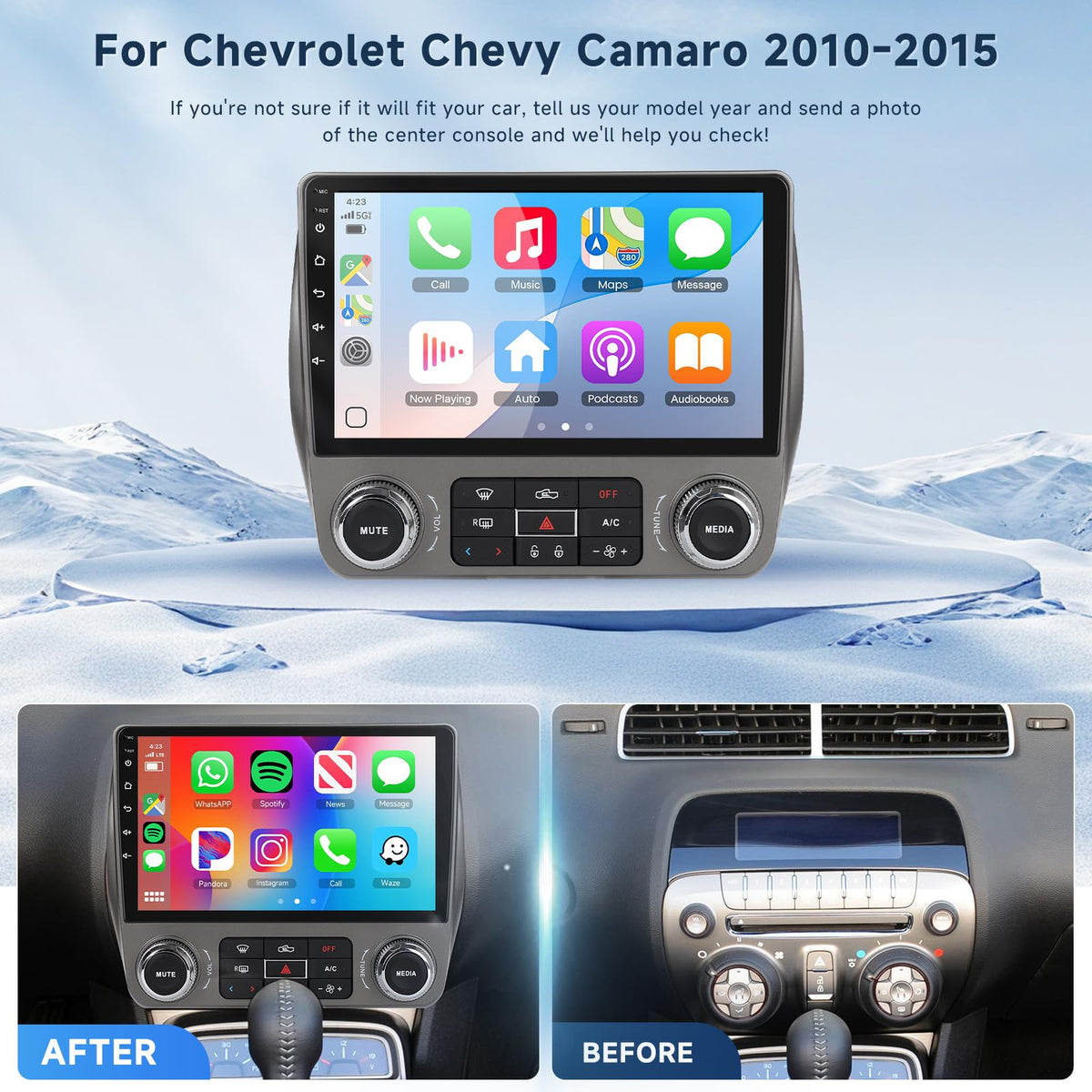 2G+64G Android 13 Car Stereo for Chevrolet Camaro 2010-2015