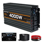 4000W Power Inverter, Inverter 12v to 110v 8000W Peak LCD Display