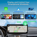 XTRONS 12.3 Inch Android 14 Car Stereo for Mercedes-Benz W212 S212 (2013-2014) NTG 4.5 4.7 System, IPS Touch Screen 4+64GB Global 4G Car Radio GPS Navigation Support Wireless CarPlay Android Auto