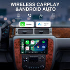 Android 15, 64GB Upgrade Car Radio for 2007-2013 GMC Yukon Chevy Tahoe Suburban Silverado: 1280 * 720 HD Touchscreen, Wireless CarPlay & Android Auto, GPS/WiFi/Bluetooth, Backup Camera, SWC