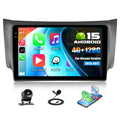 SIXTOP 4G+128G Android Car Stereo Radio for Nissan Sentra 2013-2017 Wireless CarPlay Android Auto 10.1 Inch HD Touchscreen GPS Navigation Head Unit Bluetooth 5.0 FM/RDS WiFi 32EQ SWC AHD Backup Camera