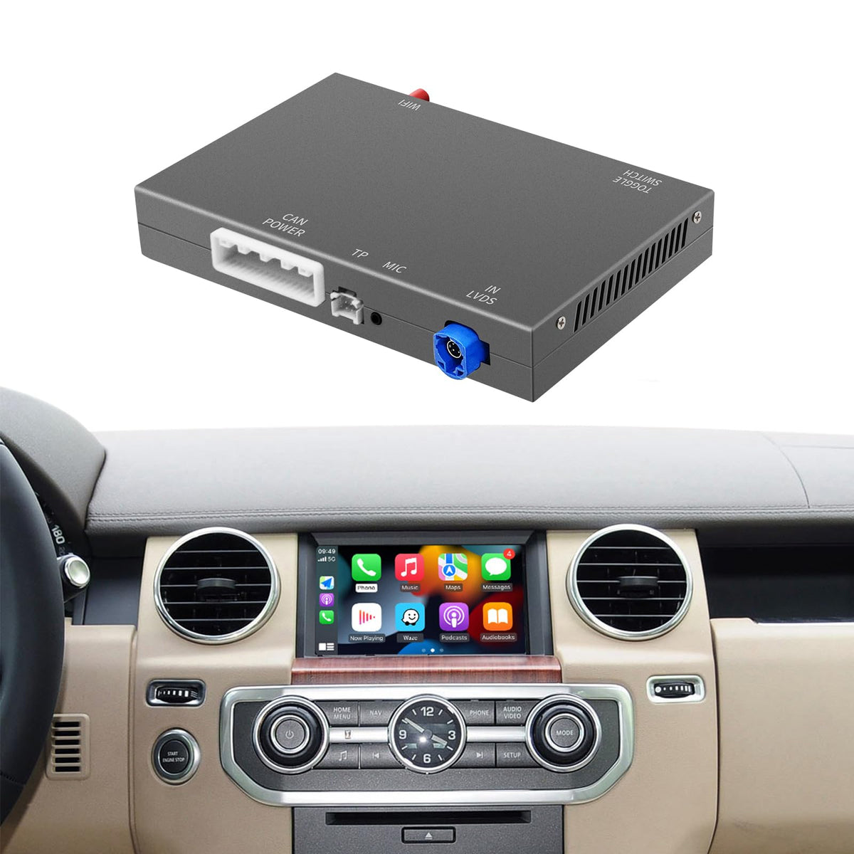 Wireless Carplay/Android Auto Module for Land Rover Jaguar Bosch System