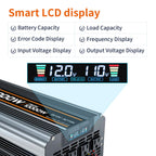 5000 watt Power Inverter DC 12V to AC 110V/120V Converter,10000w Peak.Comes with LCD Display,Wireless Controller, 4AC outlets,1USB.RV Inverter,Suitable for Camping,and Off-Grid Solar Inverter Systems