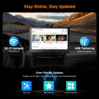 P6 9.1" Wireless CarPlay Screen with Dash Cam & Rear Camera