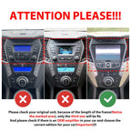 Kunfine Tesla Style CarPlay Android Auto Navigation Stereo GPS Radio Reverse 9.7" IPS Touchscreen Headunit Tablet Media Player for Hyundai Ix45 Santa Fe 12-17（Basic）, if Applicable Octa Core 6G+128G