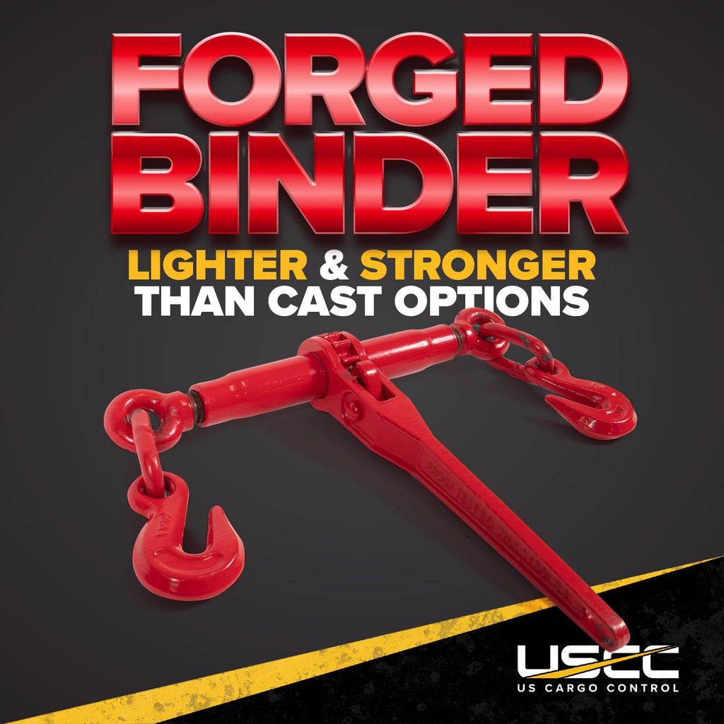 US Cargo Control Ratchet Chain Binders 3/8"- 1/2" (4-Pack), 9,200 LBS Working Load Limit, Use Ratchet Binders with 3/8 Inch Grade 70 and 3/8 Inch & 1/2 Inch Grade 43 Chain
