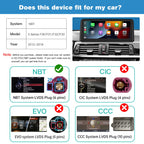 Wireless CarPlay/Android Auto 10.25'' Touchscreen Multimedia Radio Receiver for BMW 3 4 Ser F30/F31/F32/F33/F34/F36 2012-2016 Year with NBT-System HD 1920*720 Resolution Keep Car OEM Features