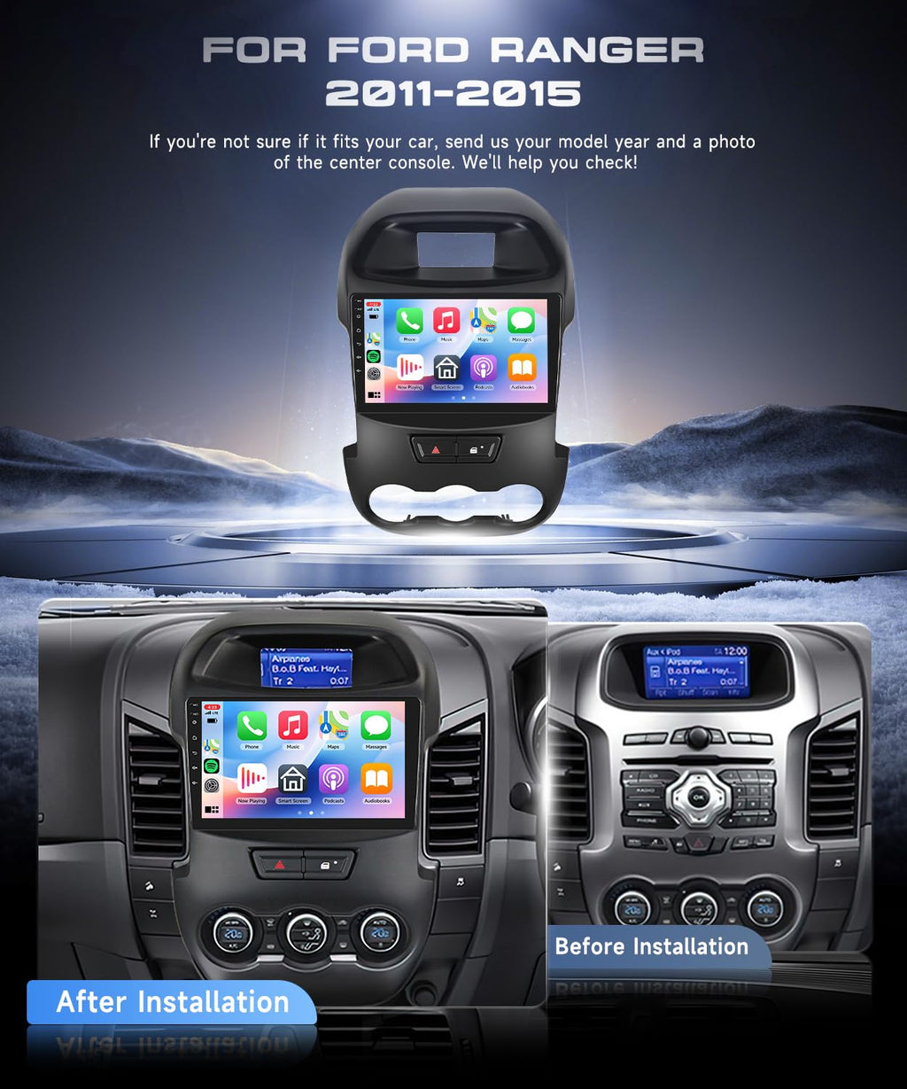 4G+64G Android 15 Car Stereo for for Ford Ranger F250 2012-2015