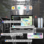 Stereo Radio Dash Kit for Toyota 4Runner Radio 2009-2022, Silver Upper 13.3" Android Head Unit TS10, 4+32G, Wireless CarPlay & Android Auto GPS Navigation AHD Backup Camera