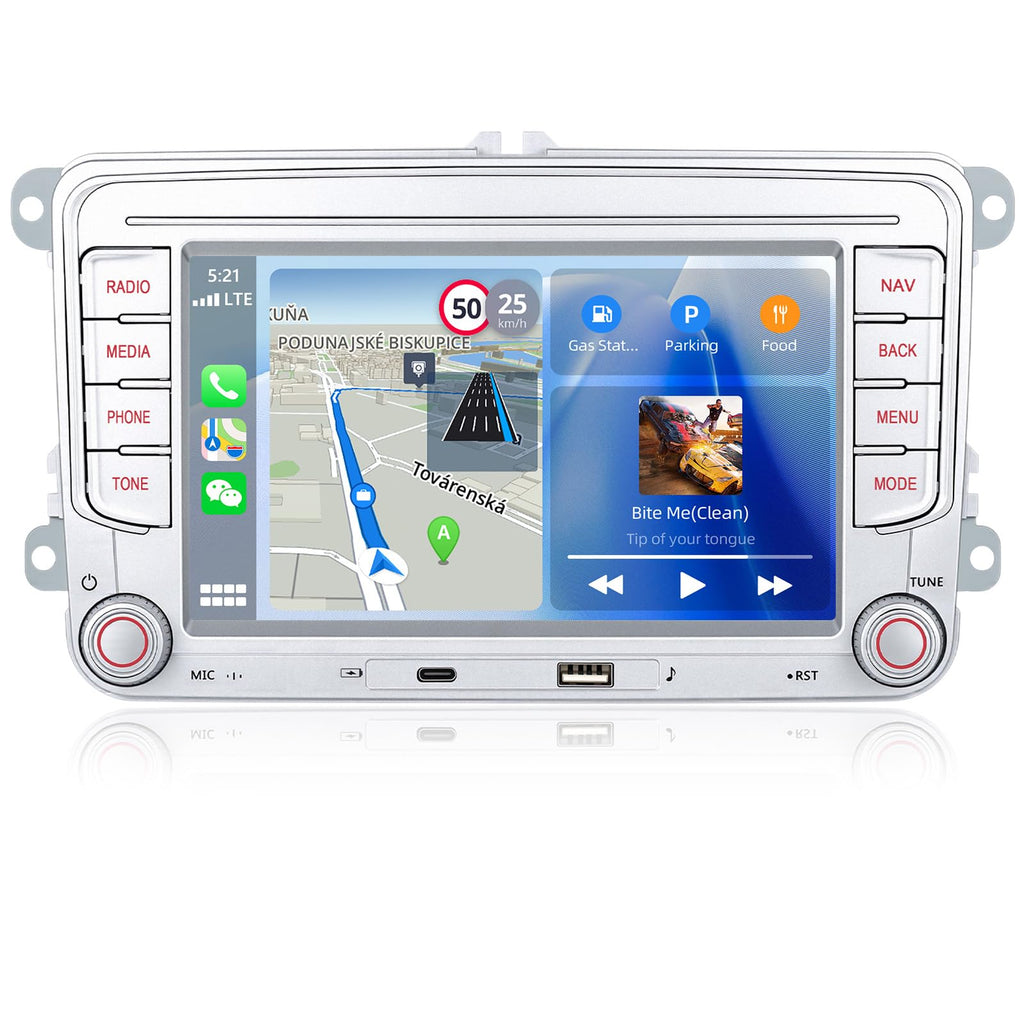 4G+128GB Android 15 Car Stereo for VW Car Radio with Wireless Carplay