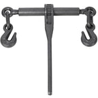 Heavy Duty Ratchet Binders Steel Black 5400lbs Load Capacity Adjustable G70 Hooks Outdoor Use