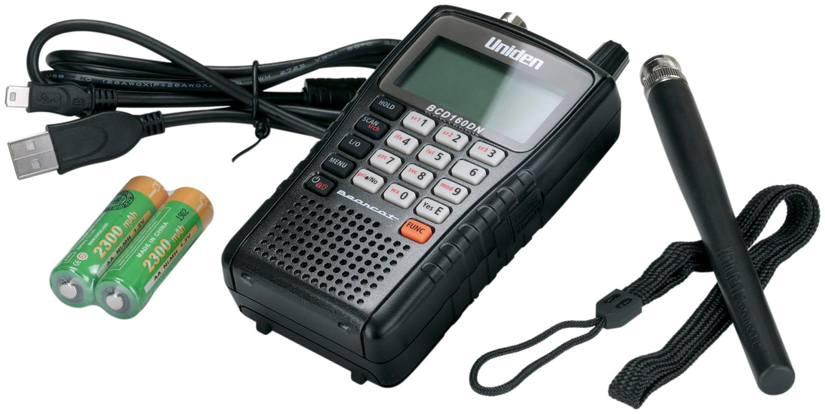 Uniden Bearcat BCD160DN Handheld Digital Scanner, Exclusive Features, Band Scope Rapid System/Channel Number Tagging, Narrow-Band Reception, and Search Features to Detect Signals Faster Than Ever