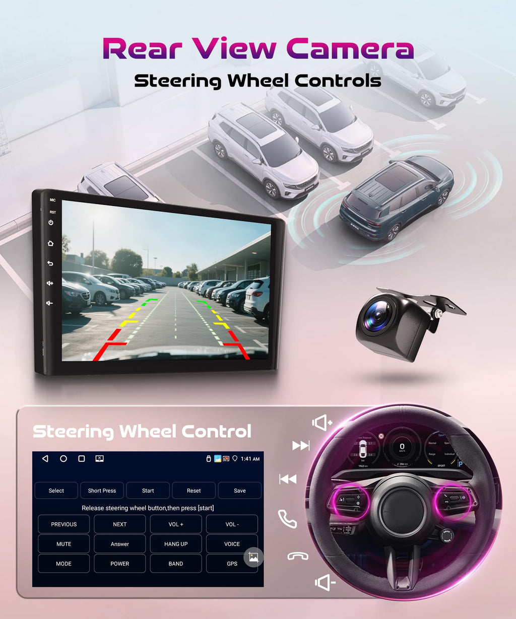 8 Core 6G+128G Android Car Radio for Honda CRV 2012-2016 with Wireless CarPlay Android Auto, 9” Touchscreen Car Stereo Mirror Link GPS WiFi Bluetooth FM RDS DSP EQ SWC Backup Camera