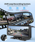 AUTO-VOX 7.2" Dual Wireless Magnetic Backup Camera System, 1-Min Install