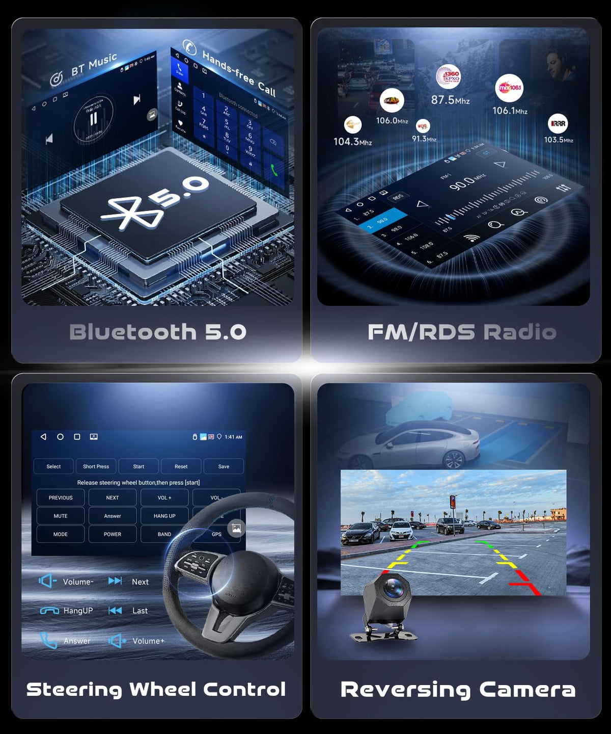 4G+128G Android 15 Car Radio for Ford F150 2009-2014, Wireless CarPlay
