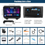 SIXTOP 4G+64G Android Car Stereo Radio for Jeep Wrangler JL Gladiator JT 2018-2021 Wireless Carplay Android Auto 9 Inch Touchscreen GPS Bluetooth 5.0 Head Unit WiFi 6 FM/RDS EQ SWC AHD Backup Camera